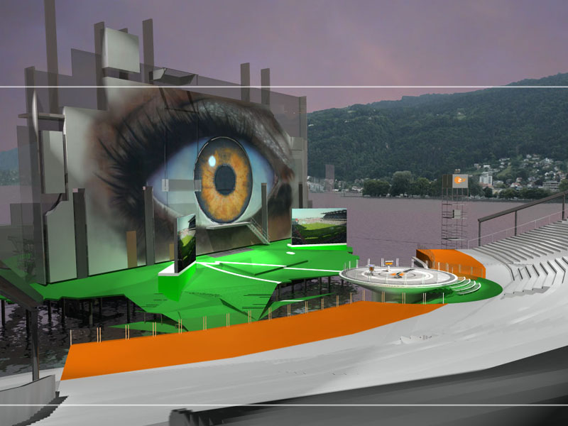 ZDF Arena auf der Seebühne Bregenz 3D Visualisierung