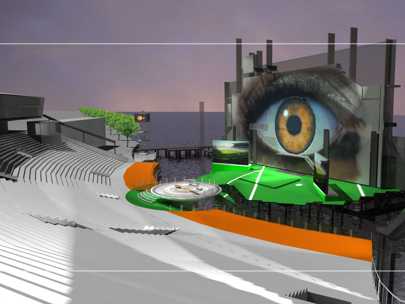 ZDF Arena at Seebühne Bregenz 3d visualization