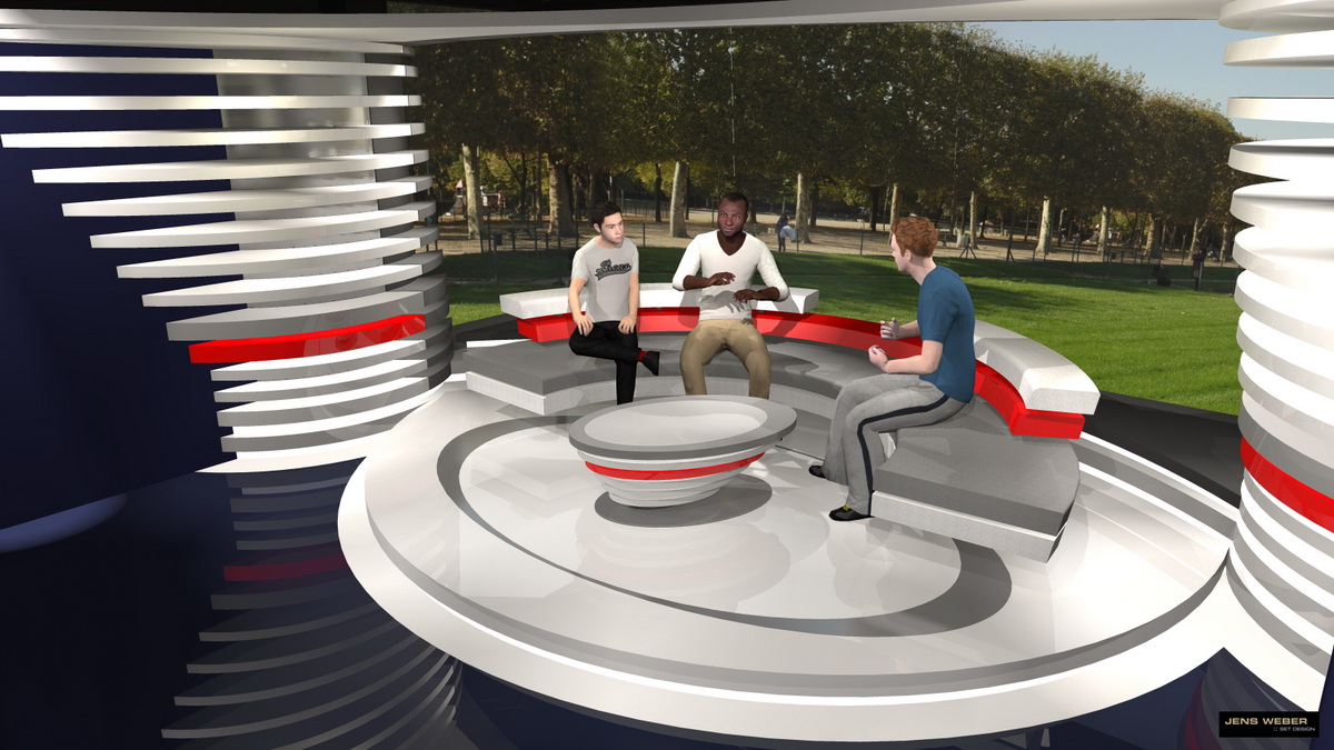 Globo Sport - EM Studio Paris - 3D Visualisierung