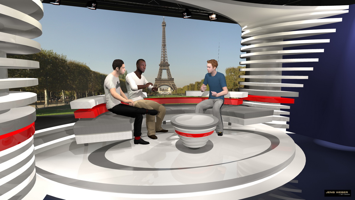 Globo Sport – EURO Studio Paris – 3D visualisation